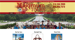 Desktop Screenshot of maximumtours.com